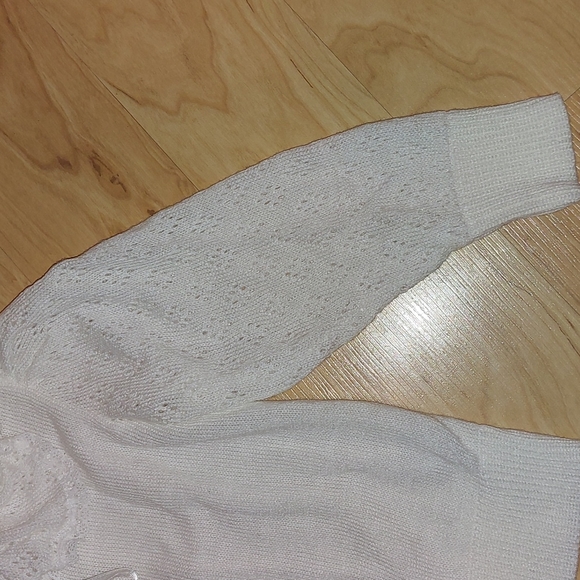 Vintage Toddler Girls White Sweater size 2 - Picture 3 of 5